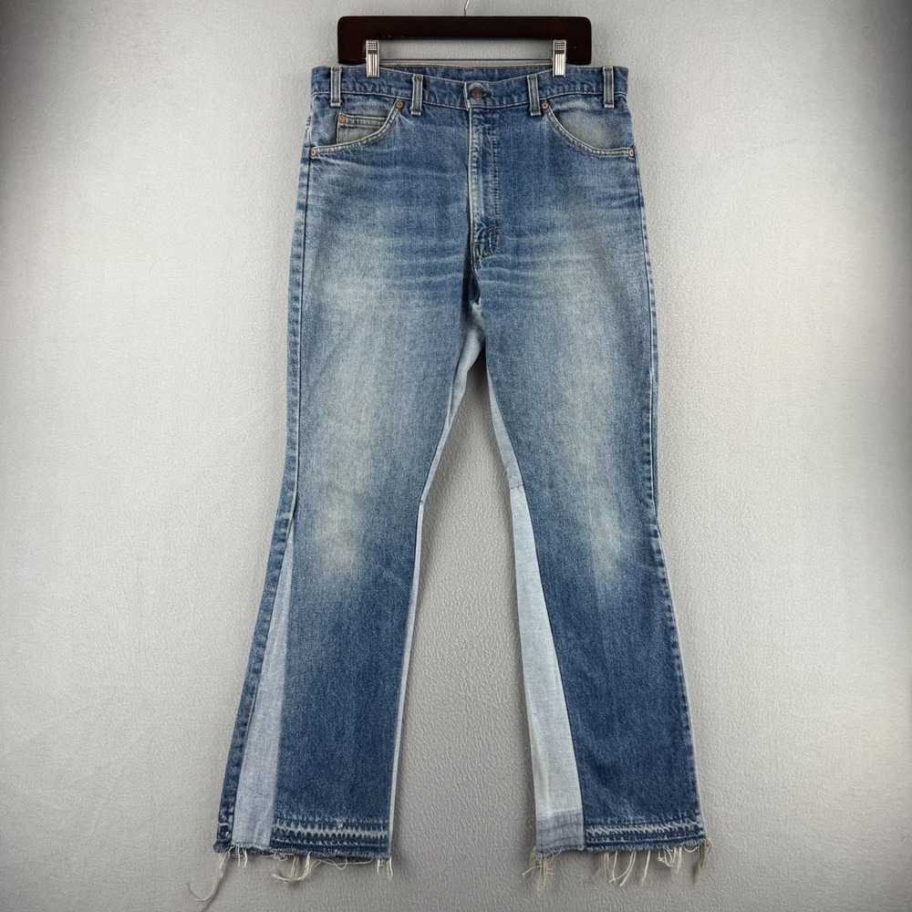 Vintage Levis Jeans Mens 36 (Fits 35x31) 517 Bootcut Flare Made in USA Faded